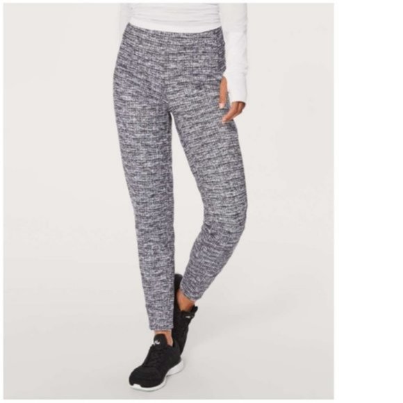 Lululemon Run On Jogger Ringspun Denim Black White - Picture 3 of 15
